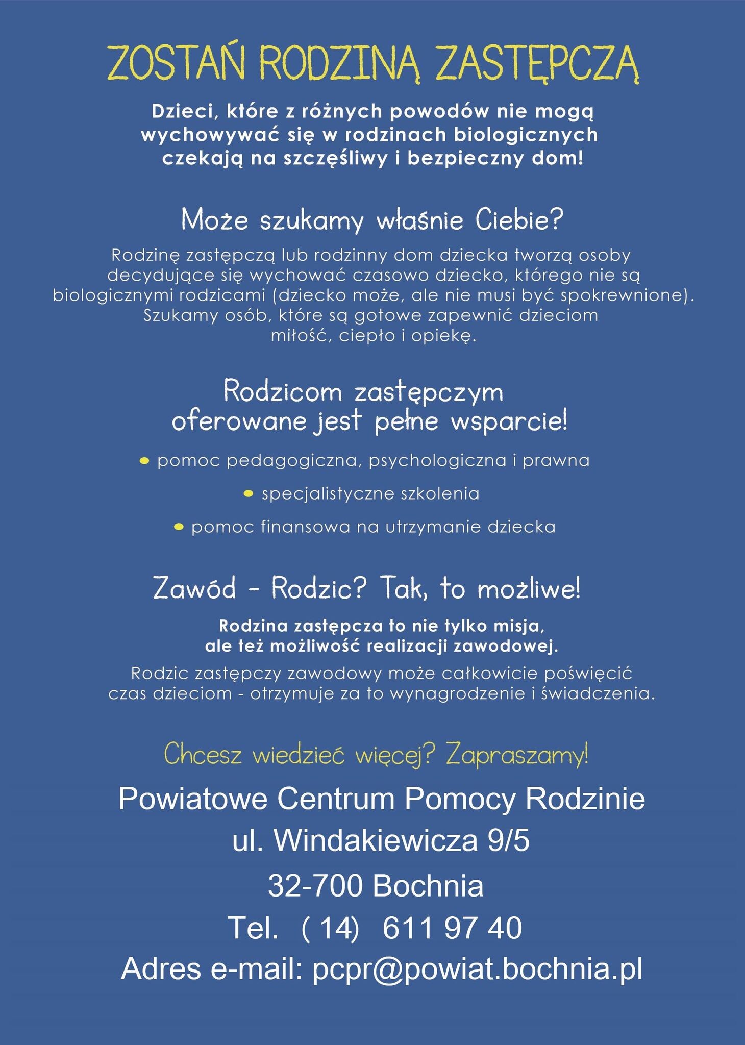 Szukamy kandydatów do pełnienia funkcji rodziny zastepczej